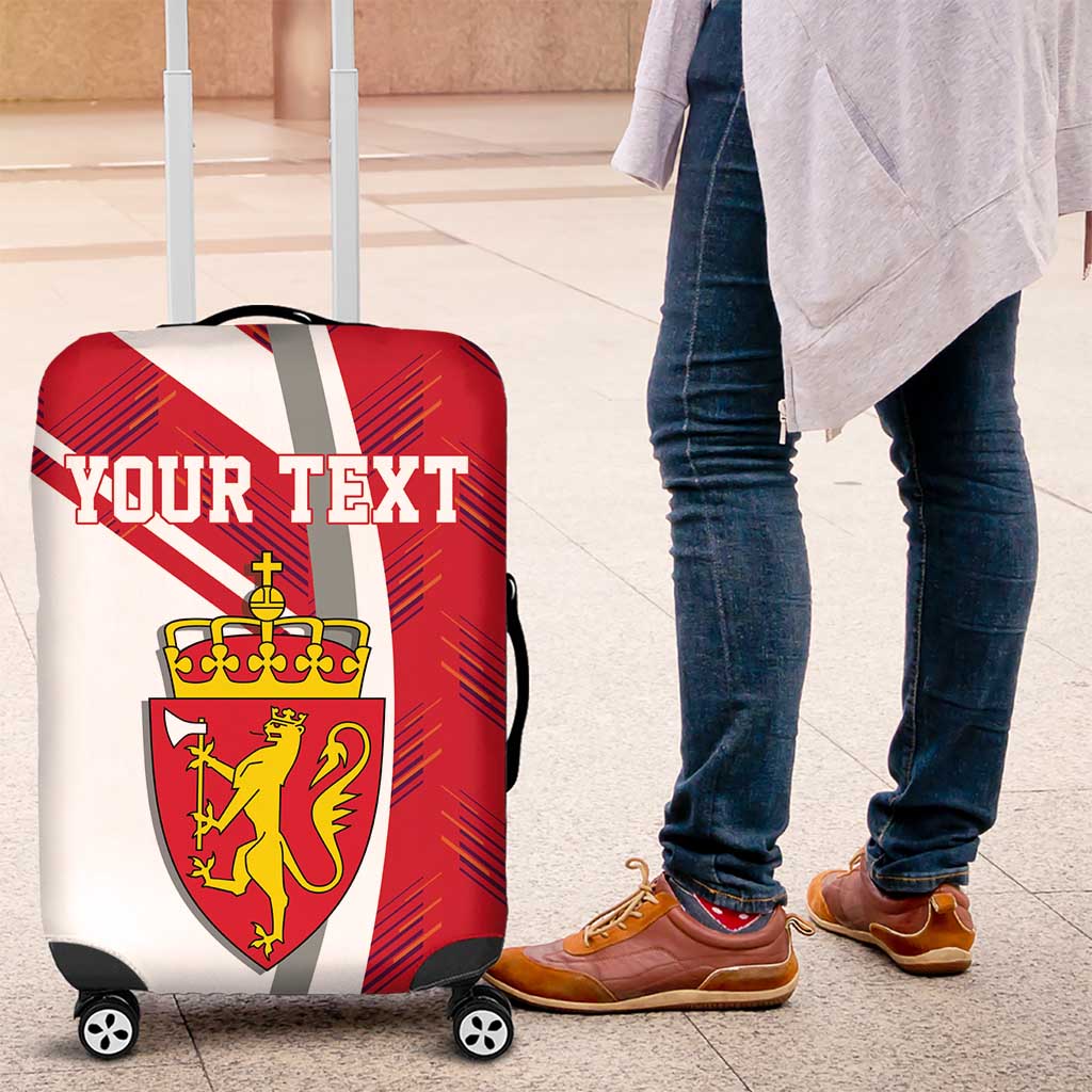 Personalized Norway Coat of Arms Luggage Cover Golden Lion LT17