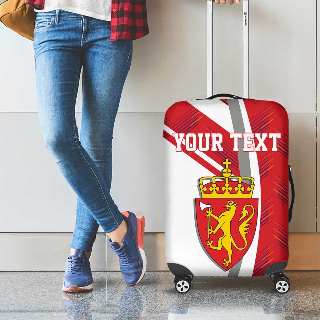 Personalized Norway Coat of Arms Luggage Cover Golden Lion LT17