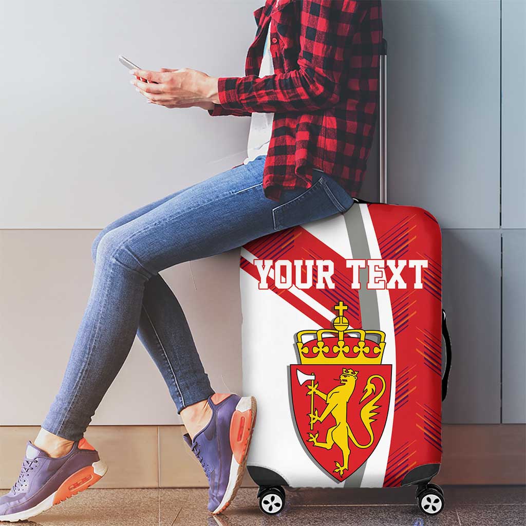 Personalized Norway Coat of Arms Luggage Cover Golden Lion LT17