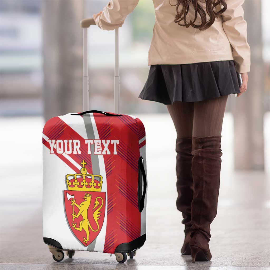 Personalized Norway Coat of Arms Luggage Cover Golden Lion LT17