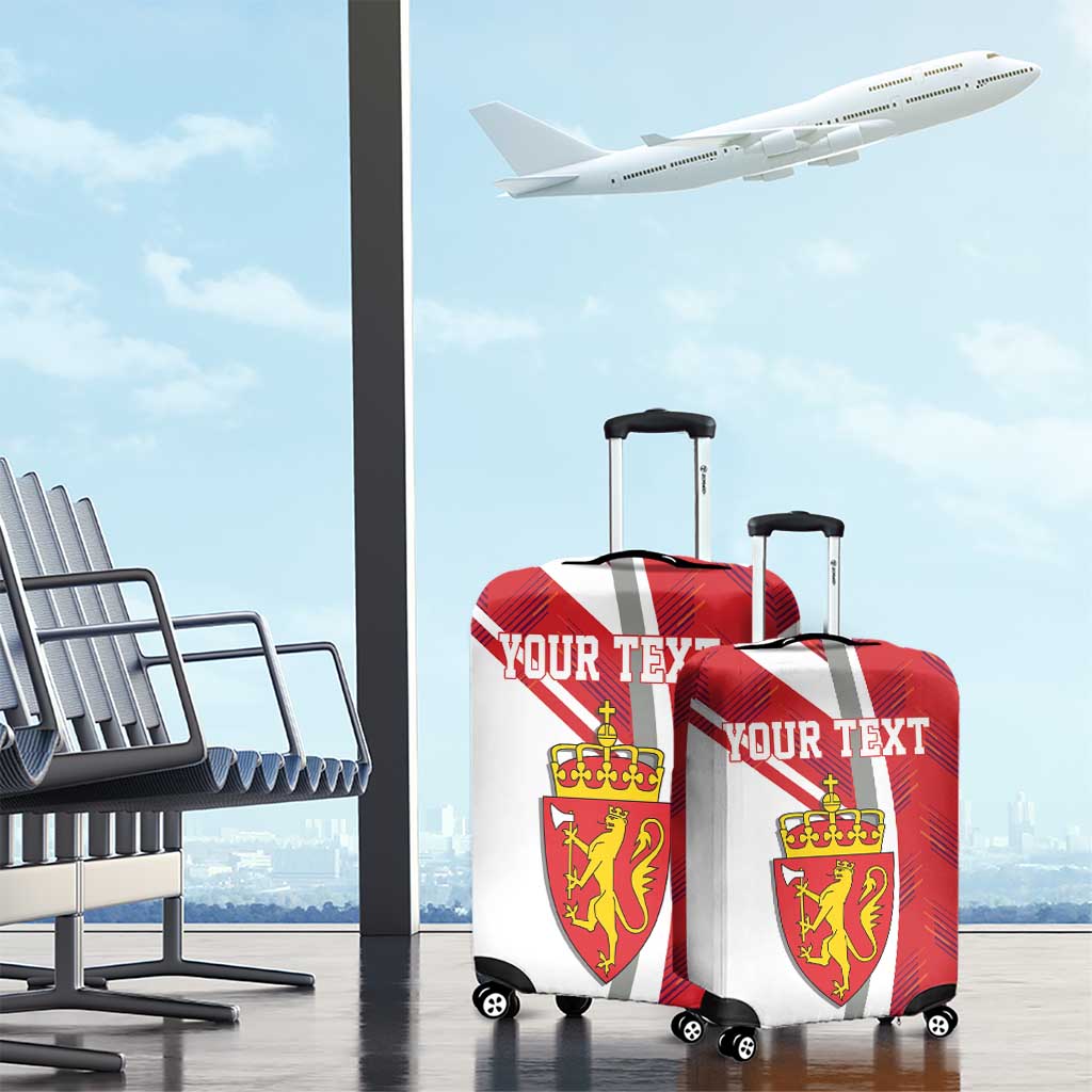 Personalized Norway Coat of Arms Luggage Cover Golden Lion LT17