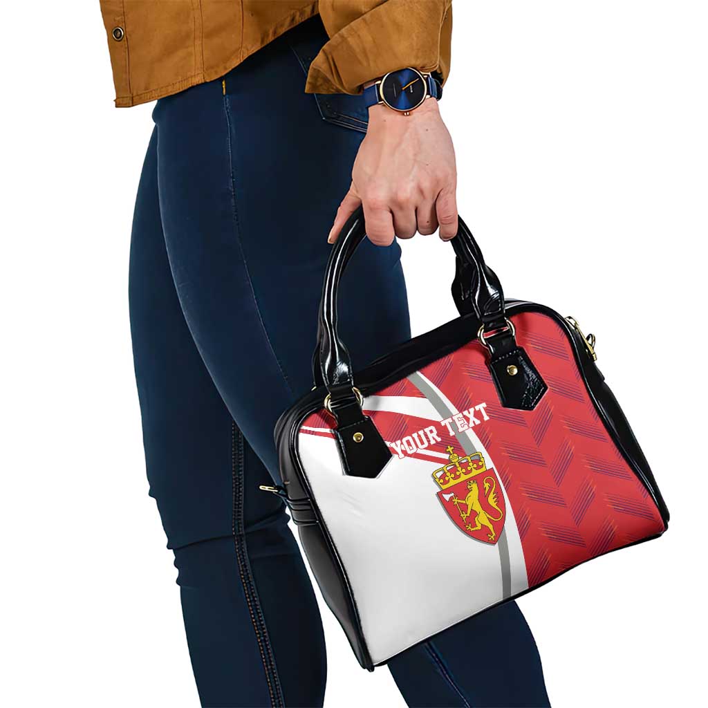 Personalized Norway Coat of Arms Shoulder Handbag Golden Lion LT17
