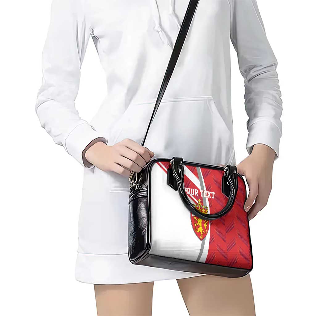Personalized Norway Coat of Arms Shoulder Handbag Golden Lion LT17