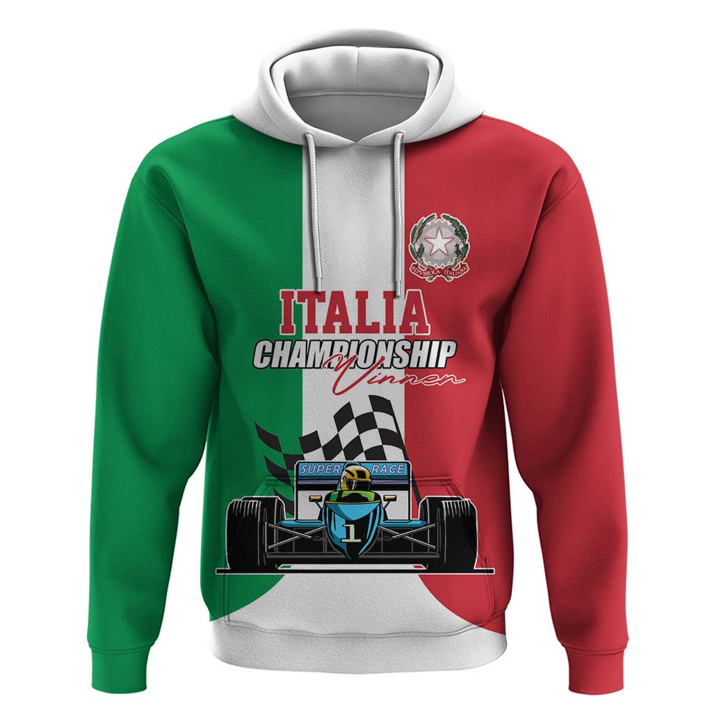 Custom Italy Formula One Hoodie Motorsport and Il Tricolore F1 World Championship LT17