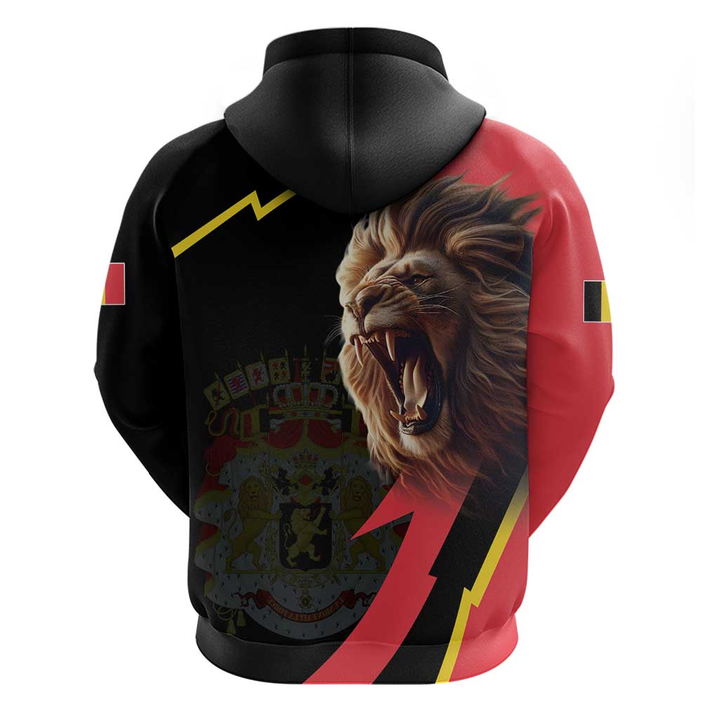 Belgium Coat of Arms Hoodie Angry Lion LT17
