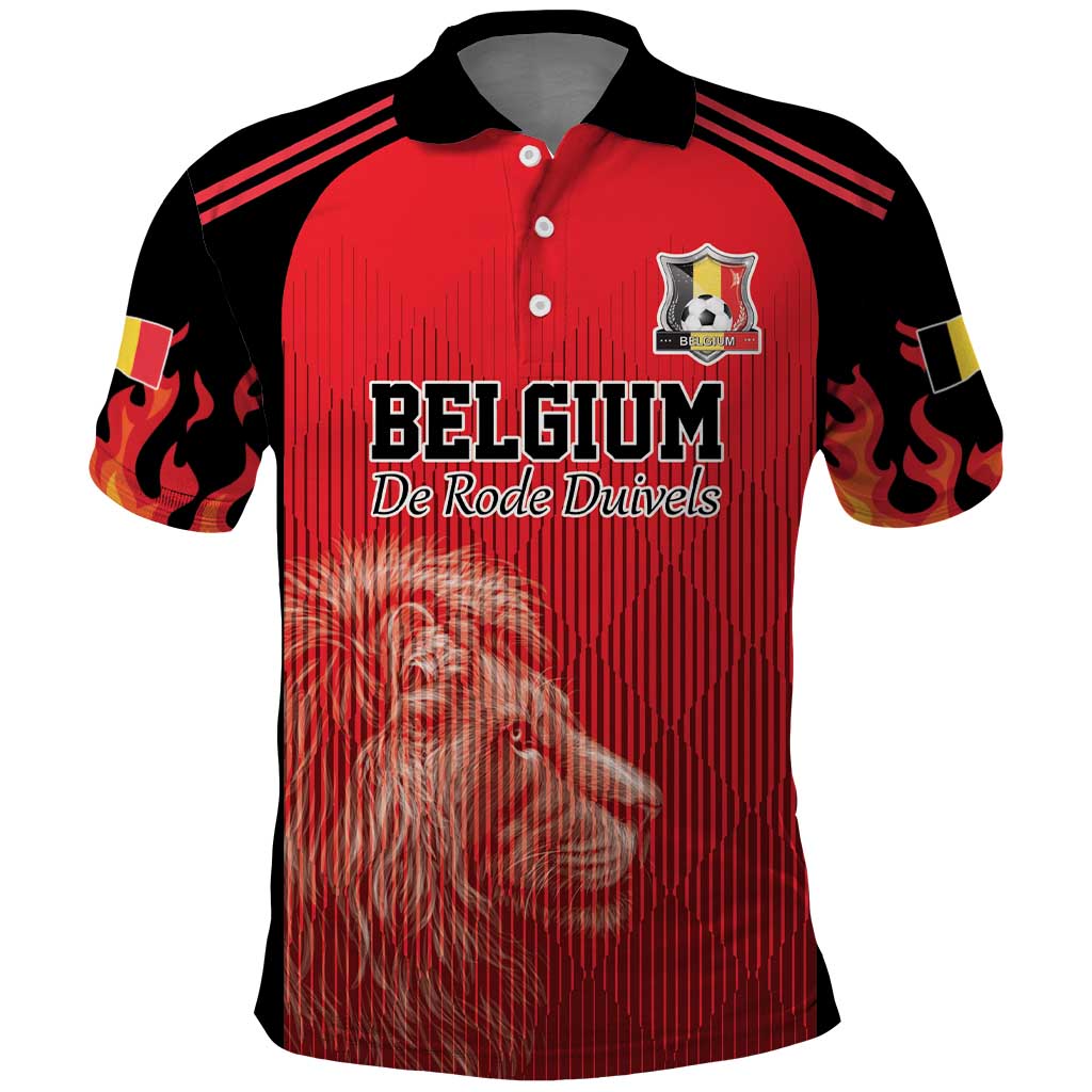 Custom Belgium Football We are Champions Polo Shirt Red Style Come on De Rode Duivels LT17
