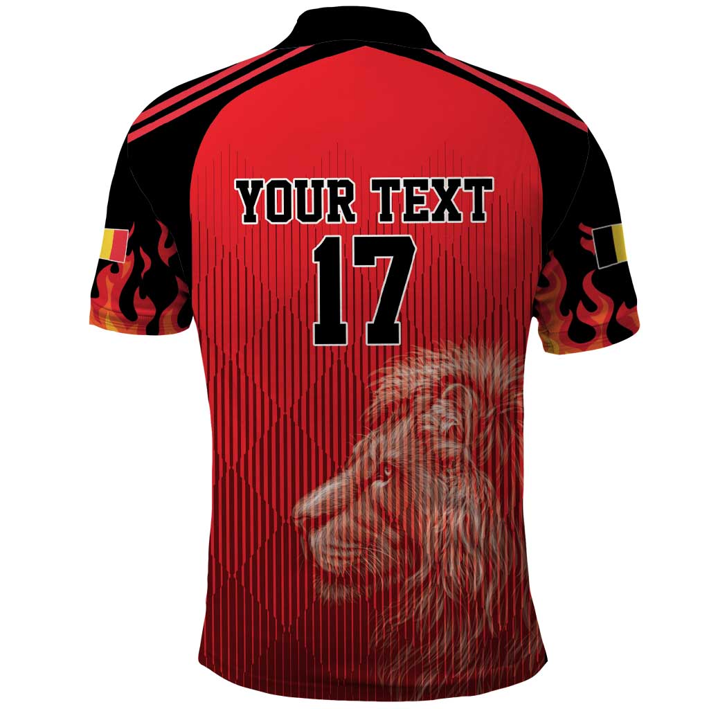 Custom Belgium Football We are Champions Polo Shirt Red Style Come on De Rode Duivels LT17