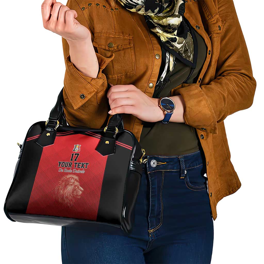 Custom Belgium Football We are Champions Shoulder Handbag Red Style Come on De Rode Duivels LT17