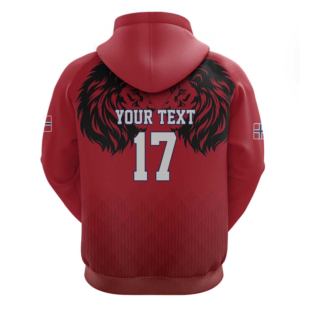 Custom Norway Football Hoodie Lion Sporty Style LT17
