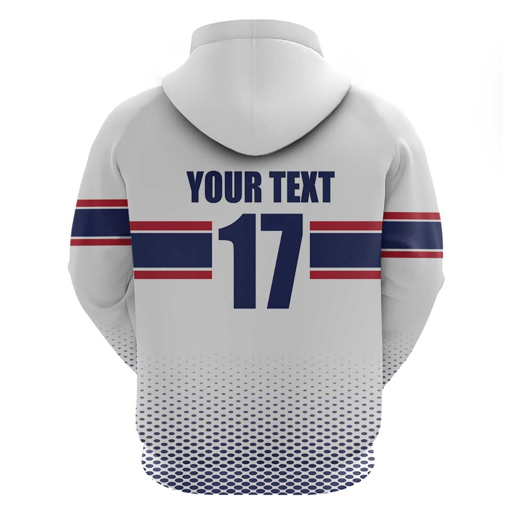 Norway Ice Hockey Custom Hoodie Norge Polar Bears White Style LT17