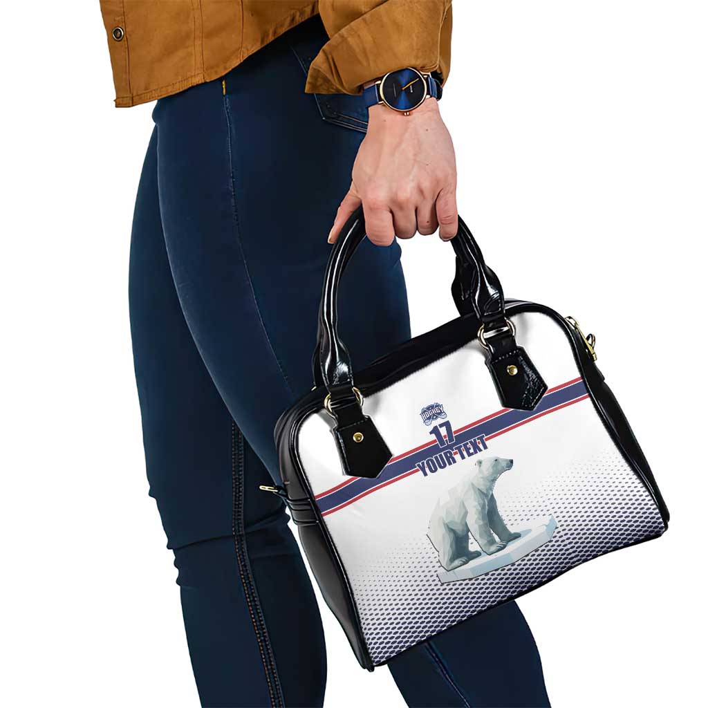 Norway Ice Hockey Custom Shoulder Handbag Norge Polar Bears White Style LT17