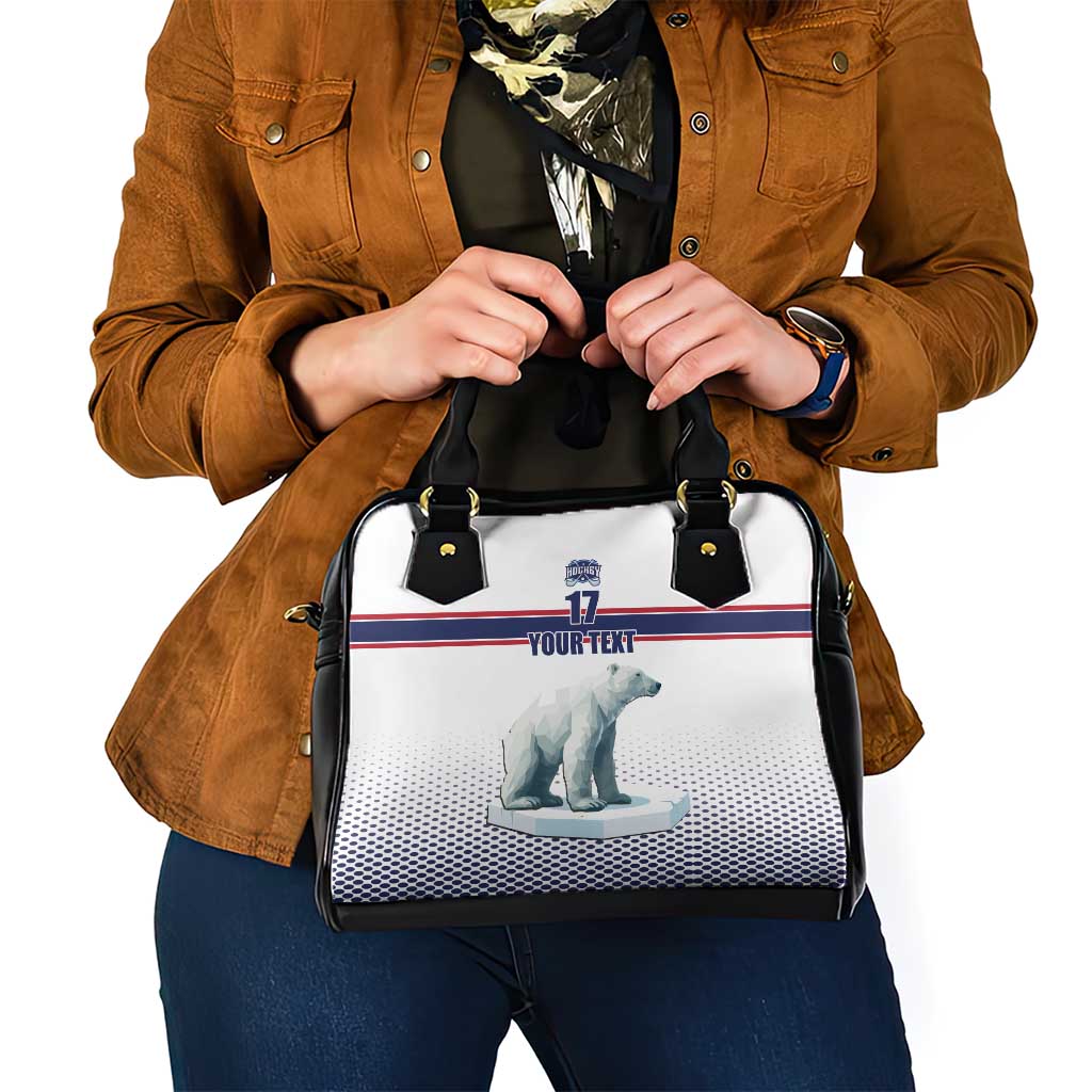Norway Ice Hockey Custom Shoulder Handbag Norge Polar Bears White Style LT17