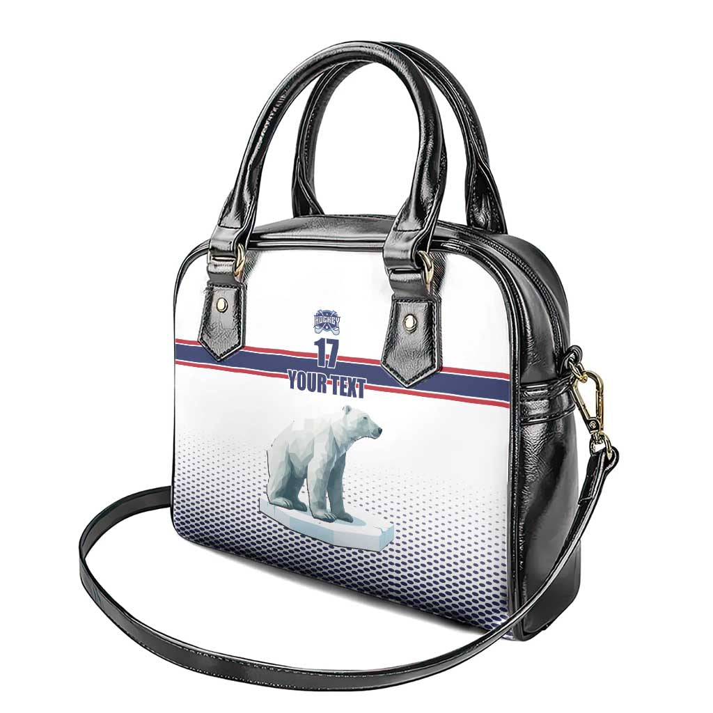 Norway Ice Hockey Custom Shoulder Handbag Norge Polar Bears White Style LT17
