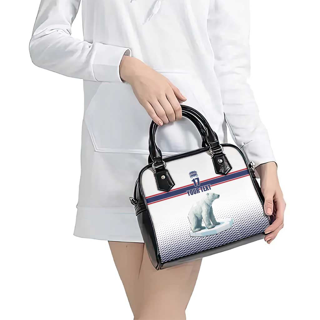Norway Ice Hockey Custom Shoulder Handbag Norge Polar Bears White Style LT17