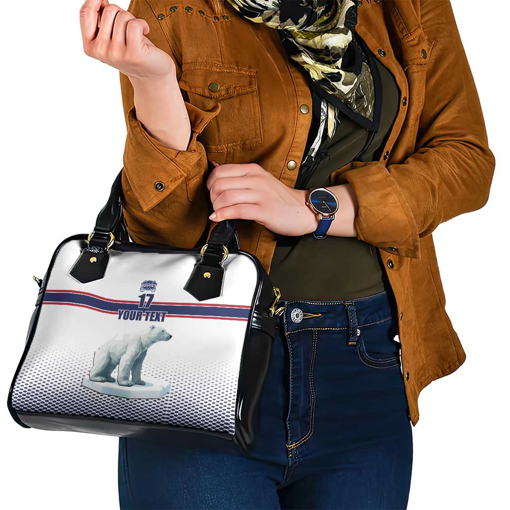 Norway Ice Hockey Custom Shoulder Handbag Norge Polar Bears White Style LT17