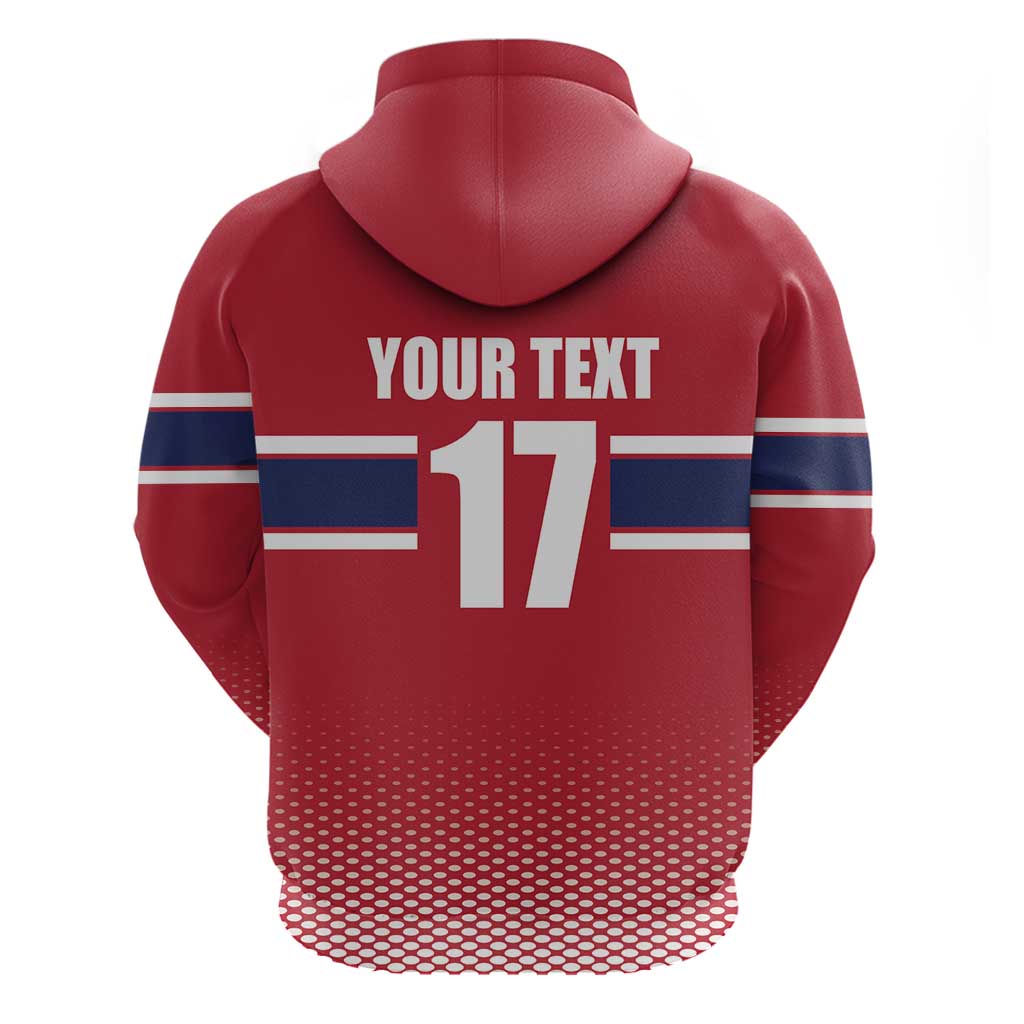 Norway Ice Hockey Custom Hoodie Norge Polar Bears Red Style LT17