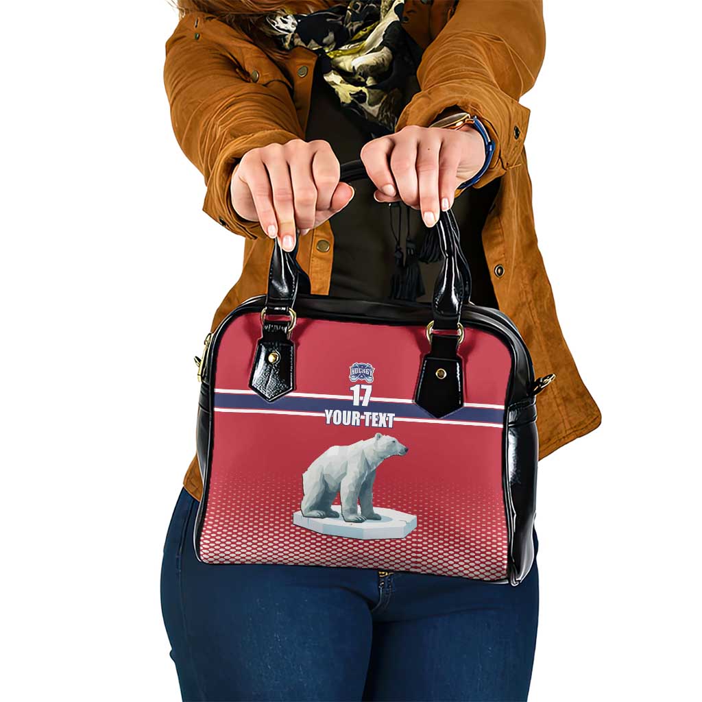 Norway Ice Hockey Custom Shoulder Handbag Norge Polar Bears Red Style LT17