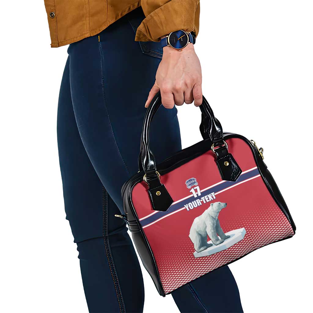 Norway Ice Hockey Custom Shoulder Handbag Norge Polar Bears Red Style LT17