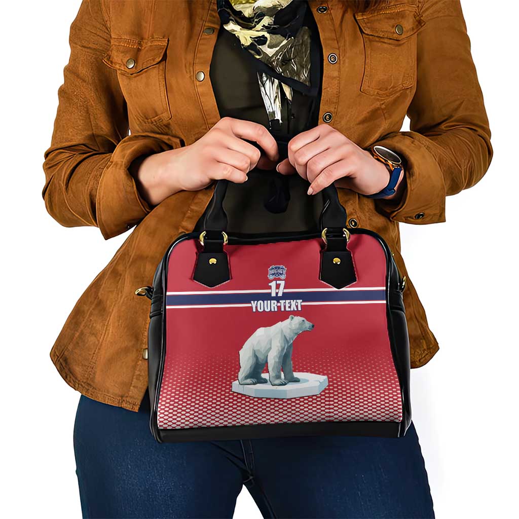 Norway Ice Hockey Custom Shoulder Handbag Norge Polar Bears Red Style LT17
