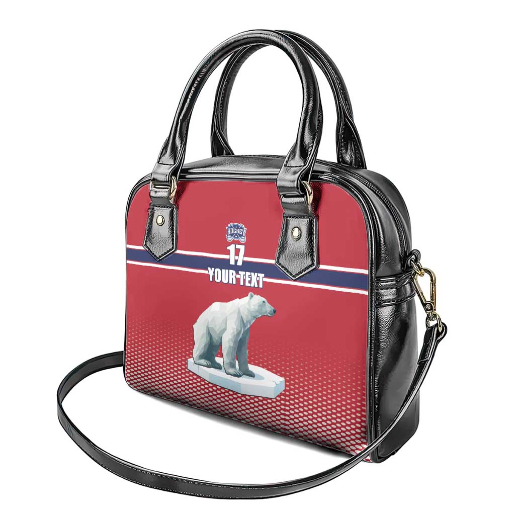 Norway Ice Hockey Custom Shoulder Handbag Norge Polar Bears Red Style LT17