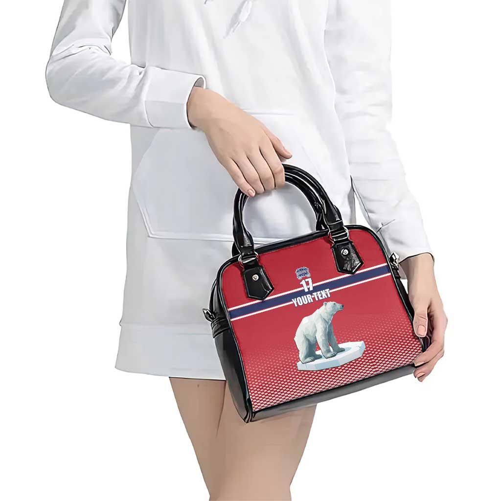 Norway Ice Hockey Custom Shoulder Handbag Norge Polar Bears Red Style LT17