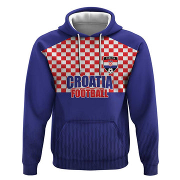 Custom Croatia Football Hoodie Sporty Style LT17