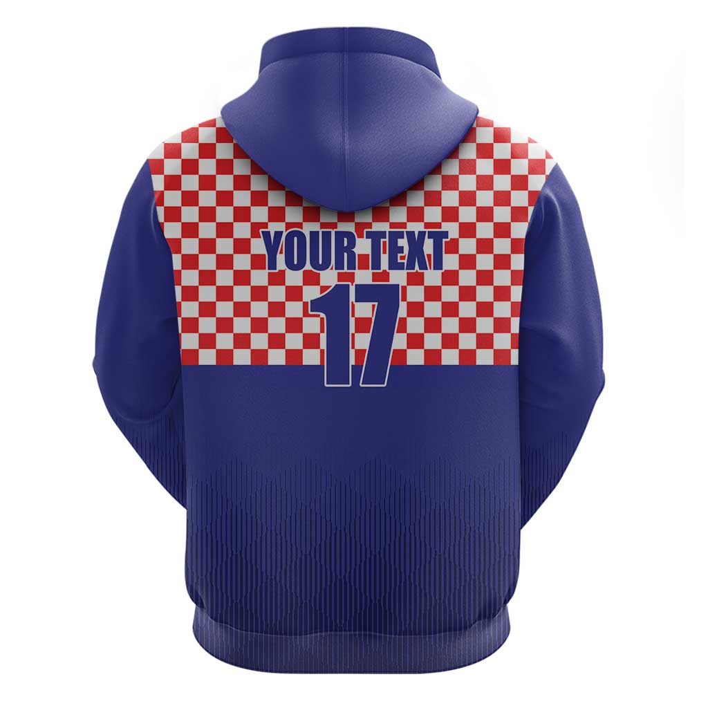 Custom Croatia Football Hoodie Sporty Style LT17