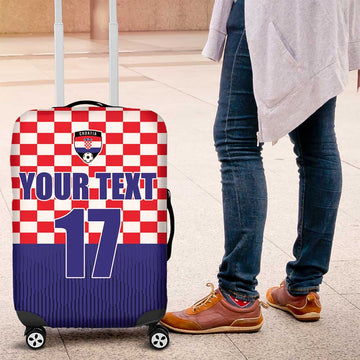 Custom Croatia Football Luggage Cover Sporty Style LT17
