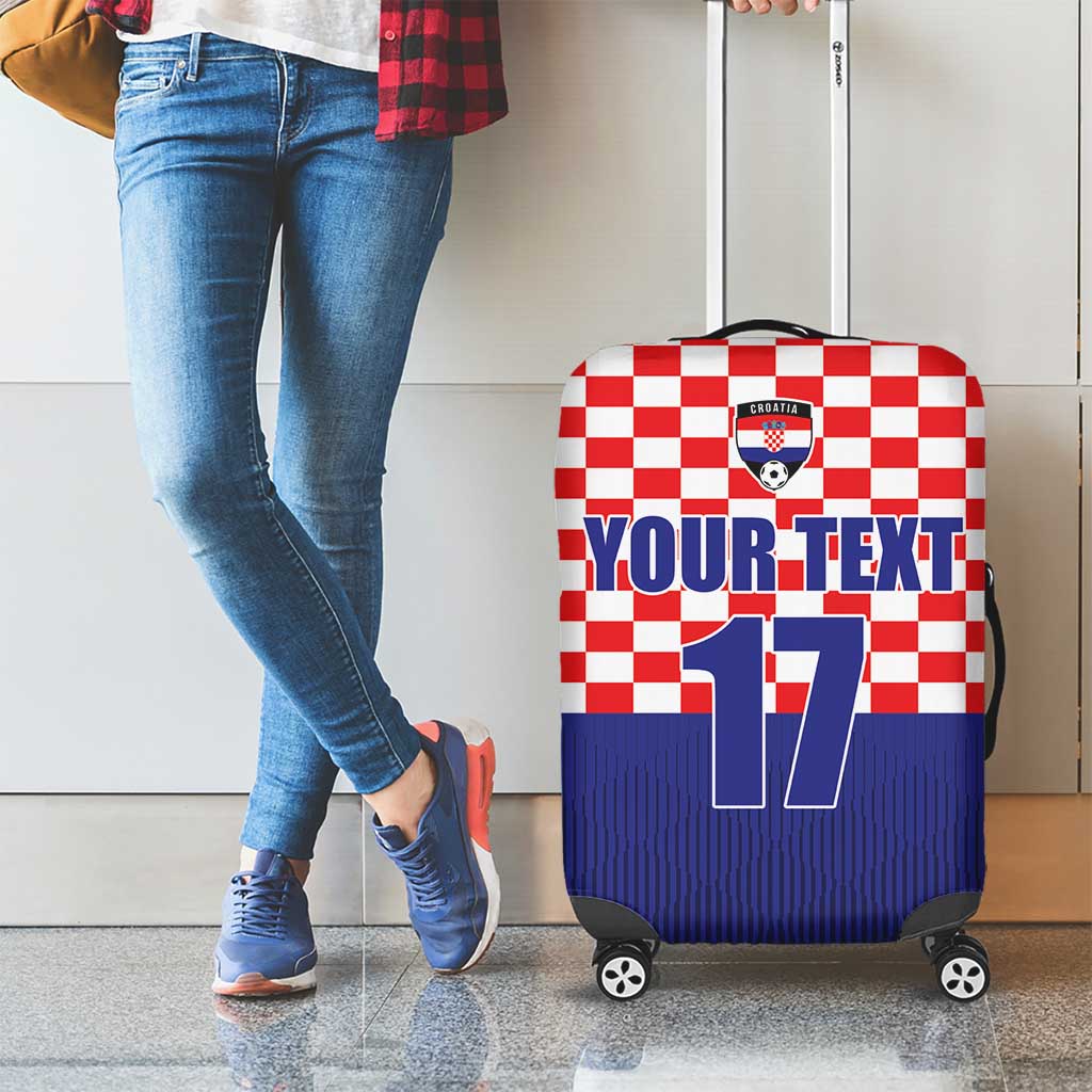 Custom Croatia Football Luggage Cover Sporty Style LT17