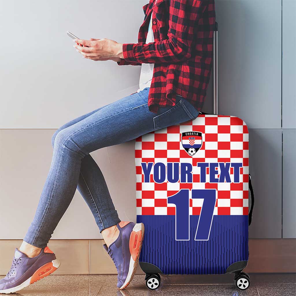 Custom Croatia Football Luggage Cover Sporty Style LT17