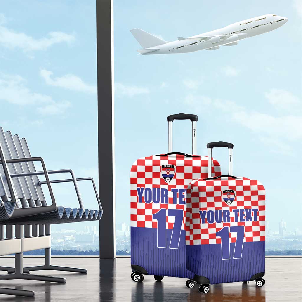 Custom Croatia Football Luggage Cover Sporty Style LT17