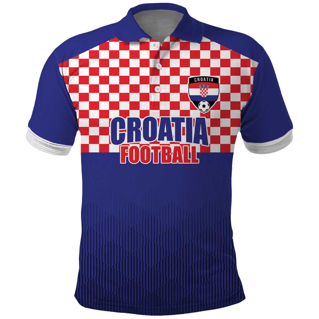 Custom Croatia Football Polo Shirt Sporty Style LT17