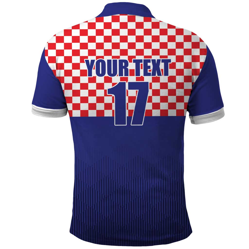 Custom Croatia Football Polo Shirt Sporty Style LT17