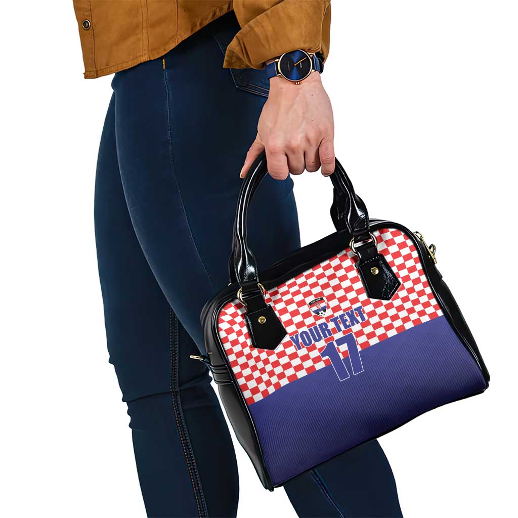 Custom Croatia Football Shoulder Handbag Sporty Style LT17