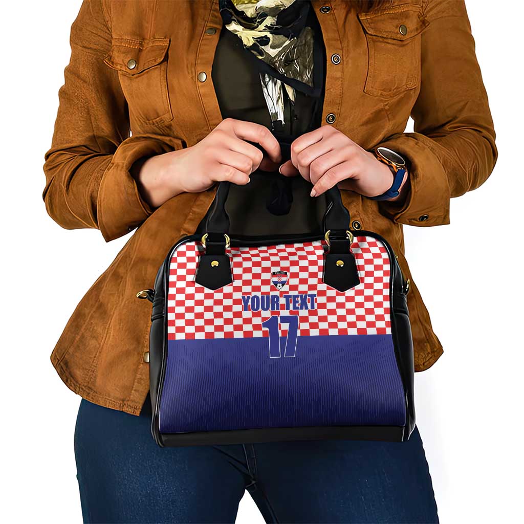 Custom Croatia Football Shoulder Handbag Sporty Style LT17