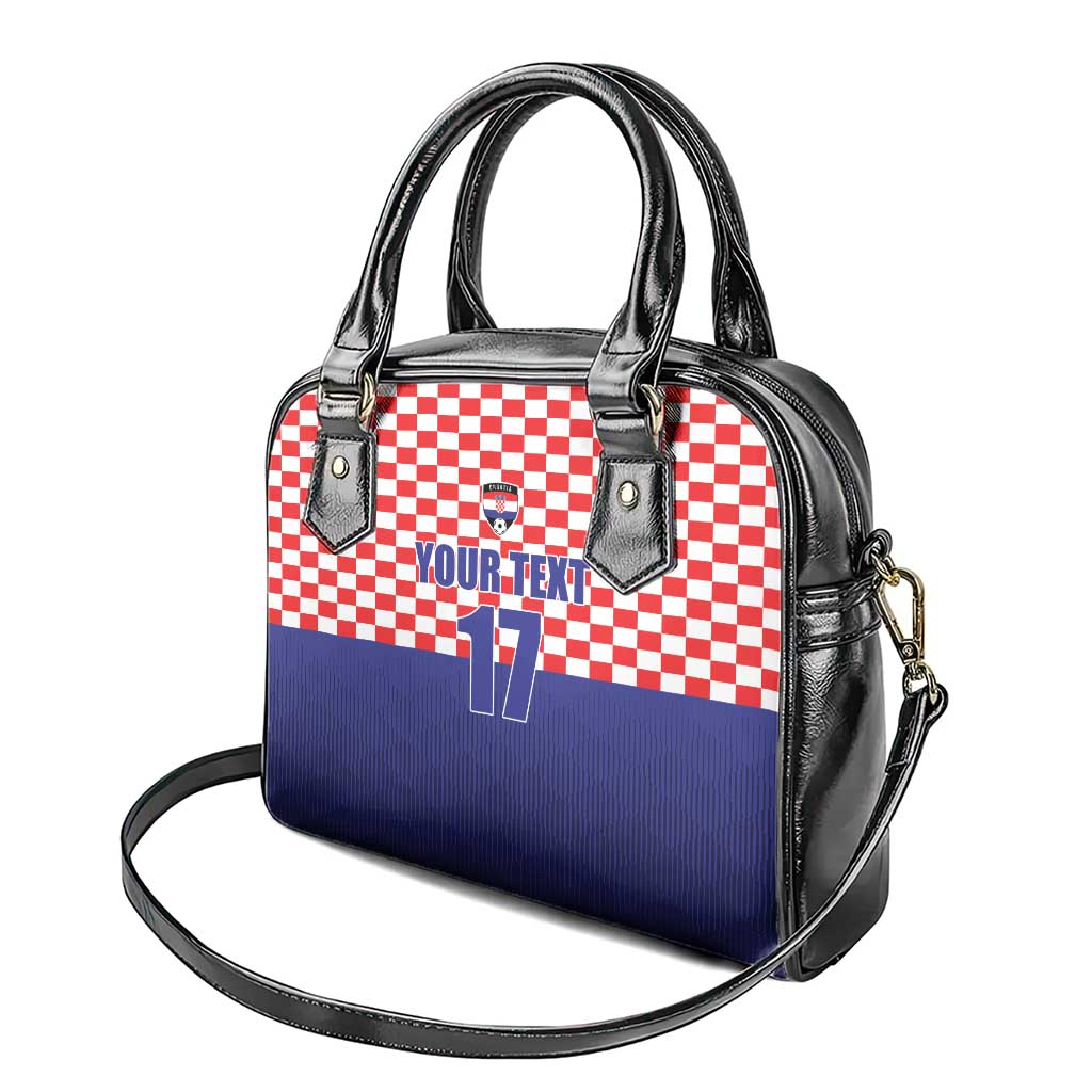 Custom Croatia Football Shoulder Handbag Sporty Style LT17