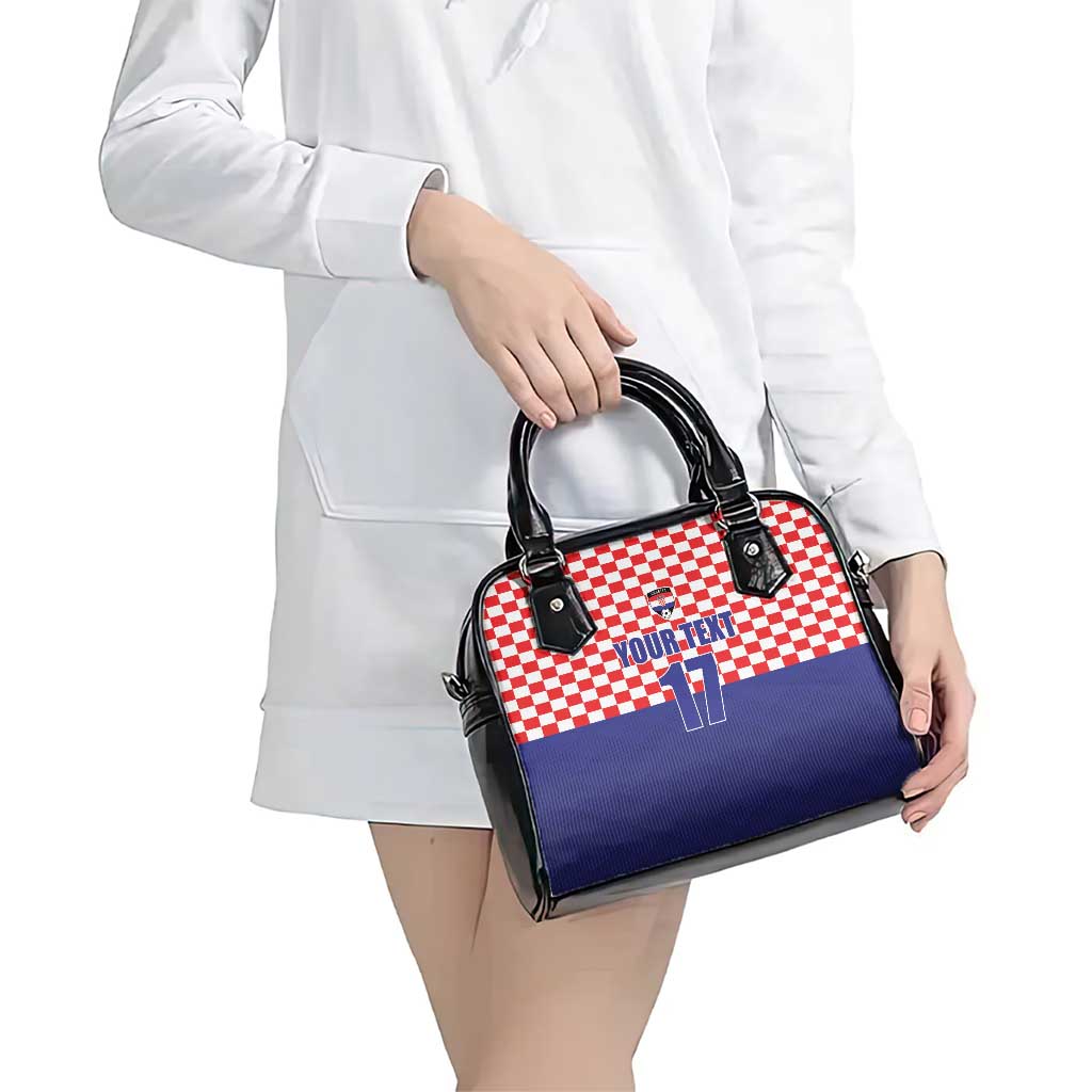 Custom Croatia Football Shoulder Handbag Sporty Style LT17
