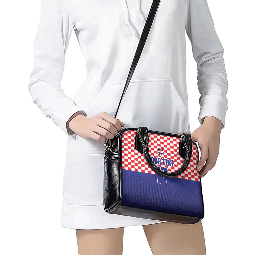 Custom Croatia Football Shoulder Handbag Sporty Style LT17