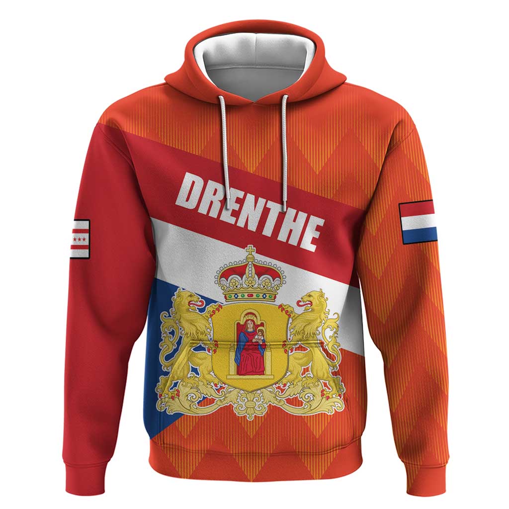 Netherlands Drenthe Province Personalized Hoodie Flag of Drenthe LT17