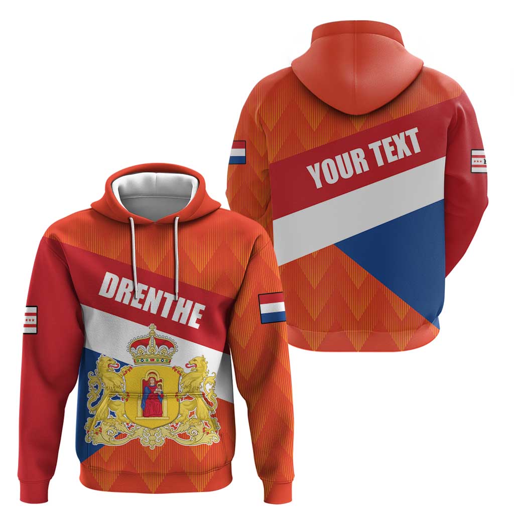 Netherlands Drenthe Province Personalized Hoodie Flag of Drenthe LT17