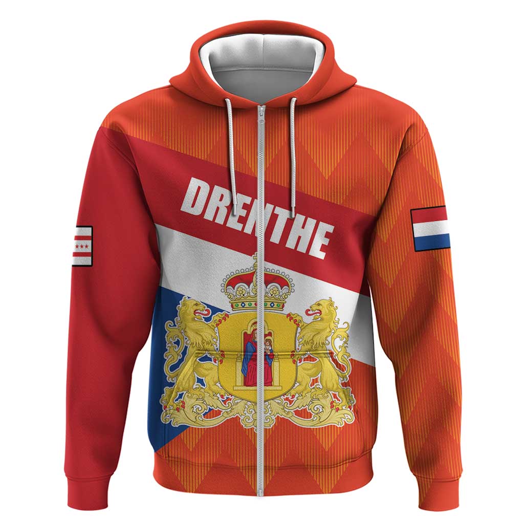 Netherlands Drenthe Province Personalized Hoodie Flag of Drenthe LT17