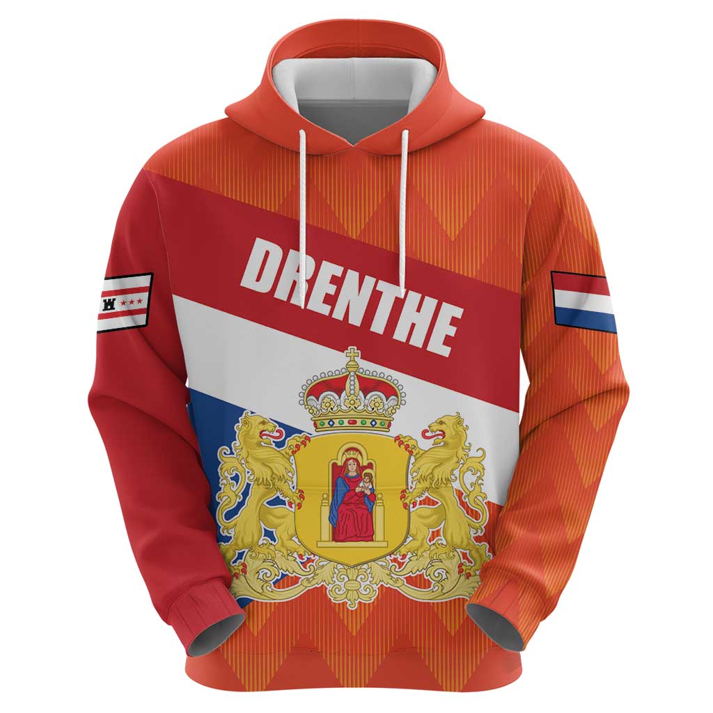Netherlands Drenthe Province Personalized Hoodie Flag of Drenthe LT17