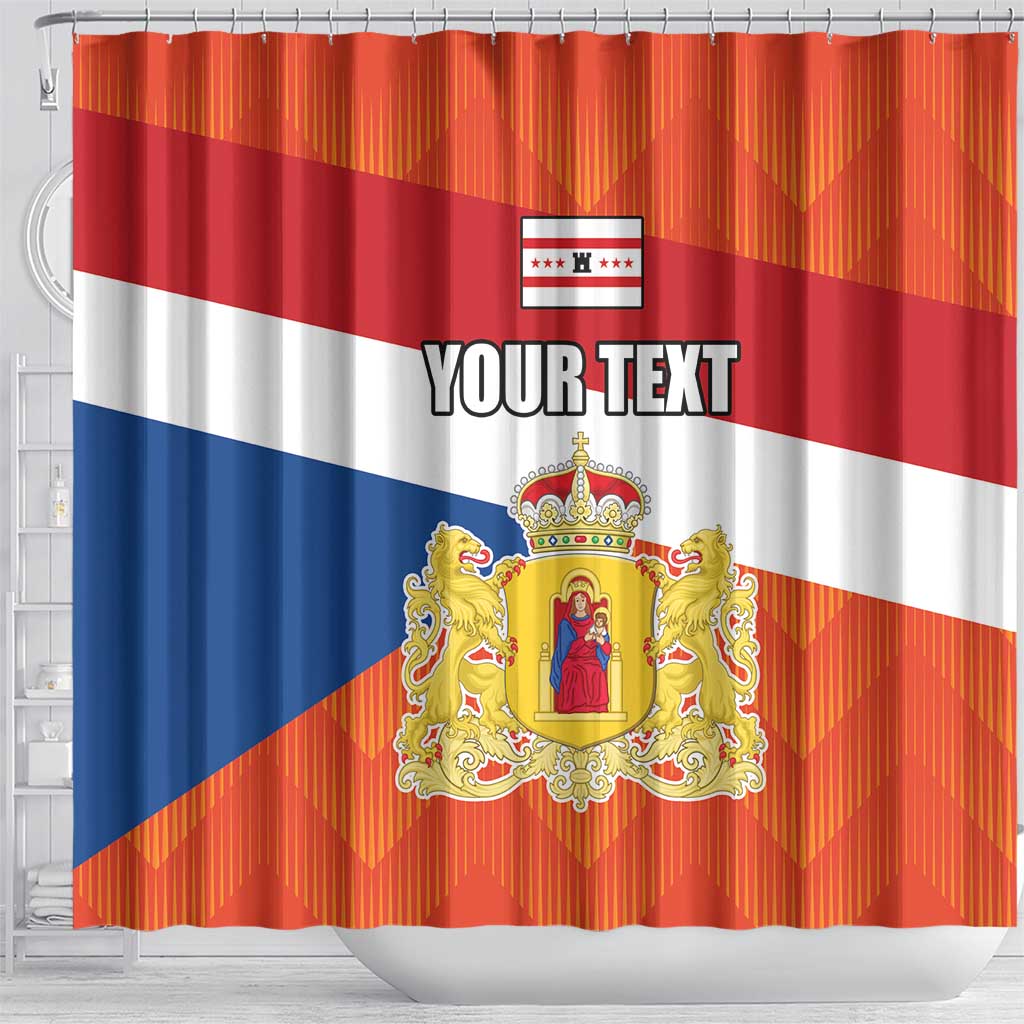 Netherlands Drenthe Province Personalized Shower Curtain Flag of Drenthe LT17