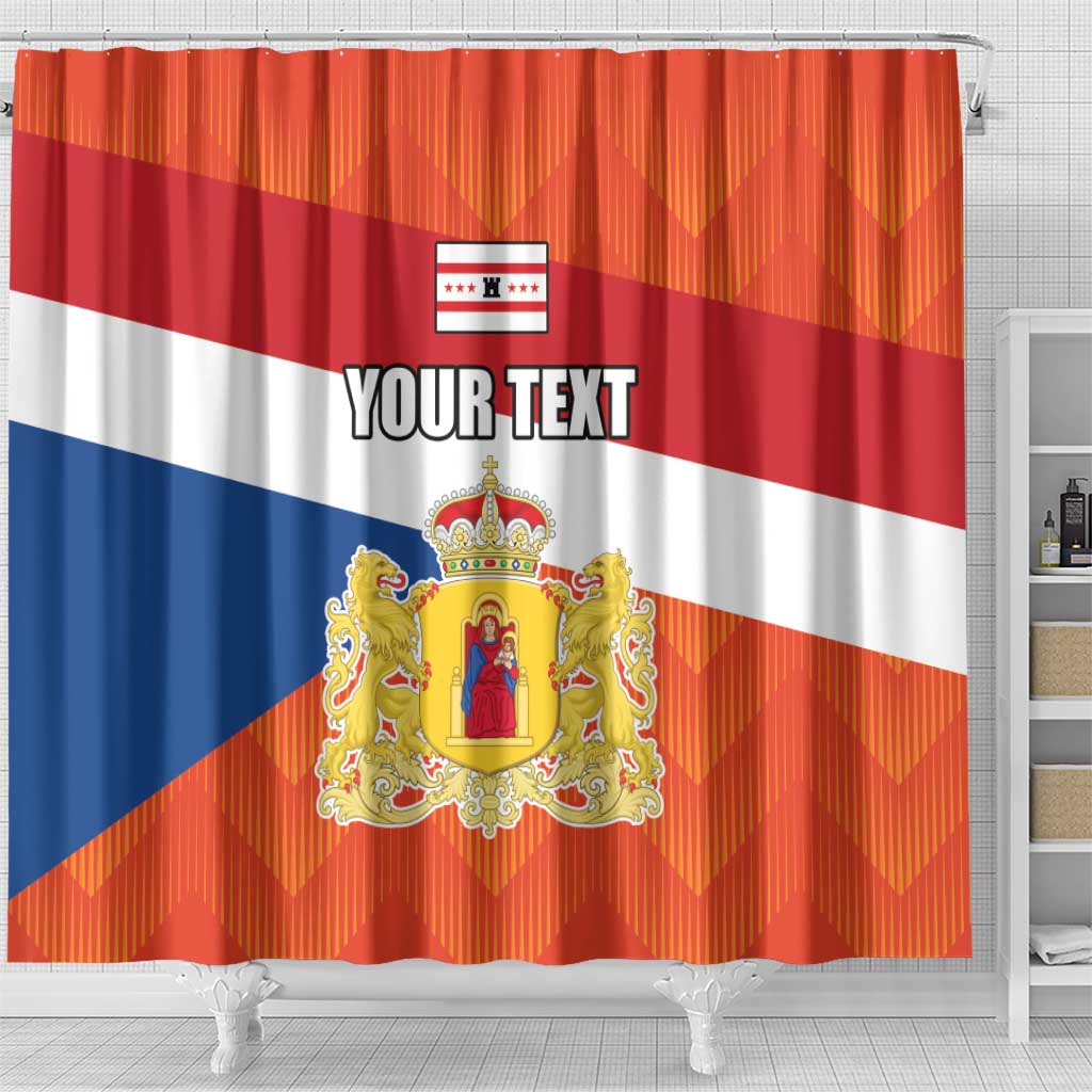 Netherlands Drenthe Province Personalized Shower Curtain Flag of Drenthe LT17