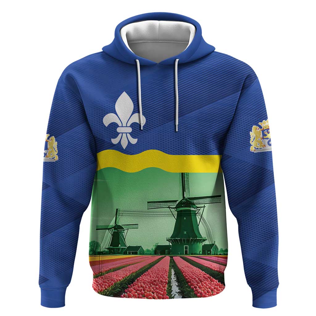 Netherlands Flevoland Province Hoodie Flag Style LT17