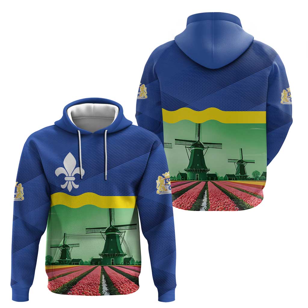 Netherlands Flevoland Province Hoodie Flag Style LT17
