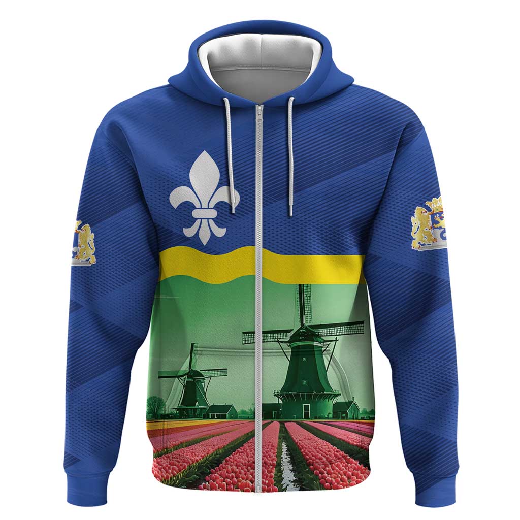 Netherlands Flevoland Province Hoodie Flag Style LT17