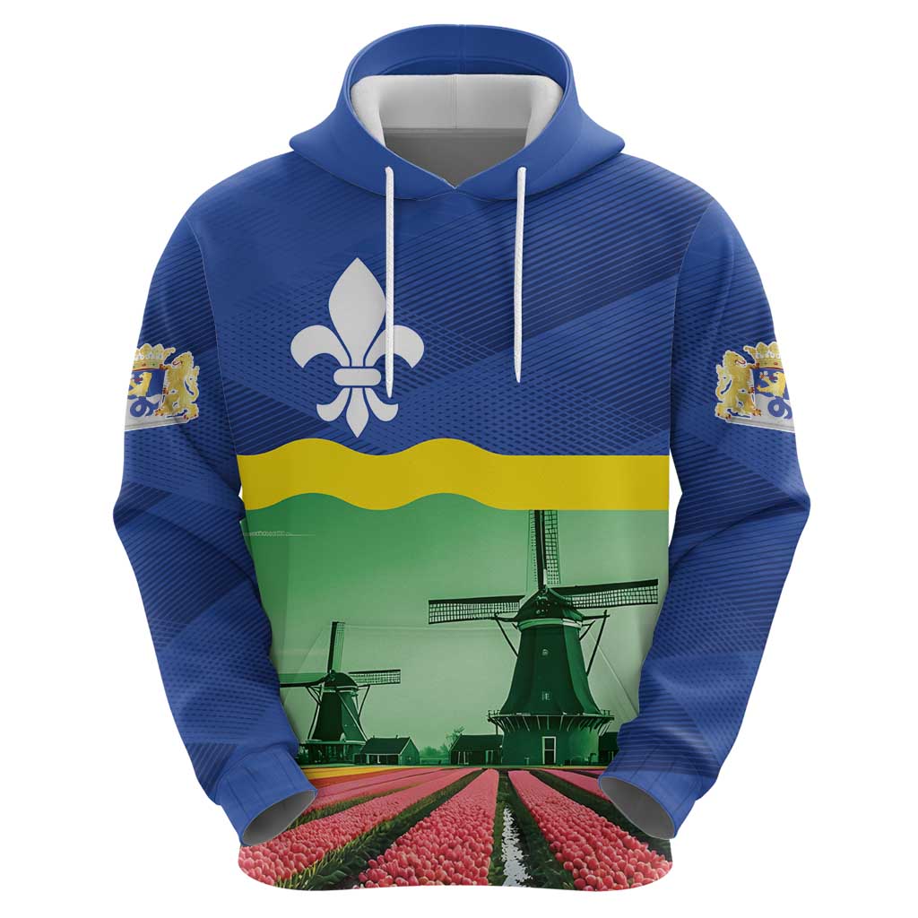 Netherlands Flevoland Province Hoodie Flag Style LT17