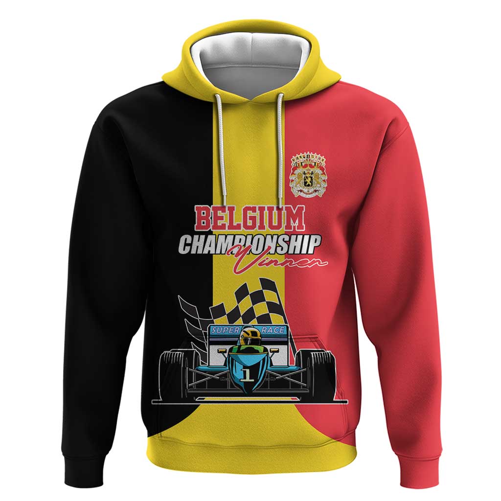 Custom Belgium Formula One Hoodie Motorsport with Flag F1 World Championship LT17