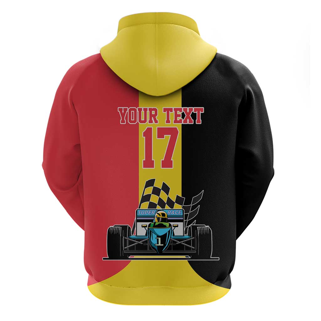 Custom Belgium Formula One Hoodie Motorsport with Flag F1 World Championship LT17